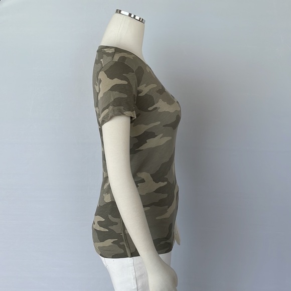 NWOT Athleta Organic Camo T Green Size X Small - Picture 8 of 11